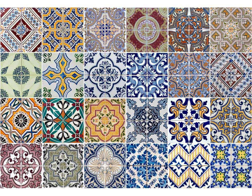 Azulejos L πλάτη προστασίας τοίχου εστιών κουζίνας (67202)