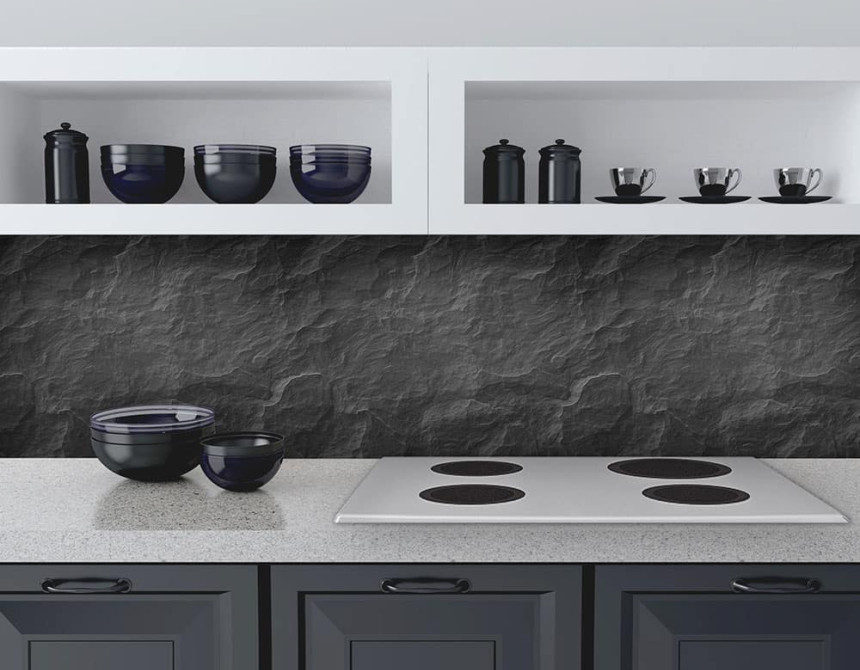 Anthracite πλάτη προστασίας τοίχων κουζίνας και μπάνιου (67322)