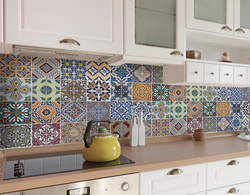 Azulejos πλάτη προστασίας τοίχων κουζίνας και μπάνιου (67324)