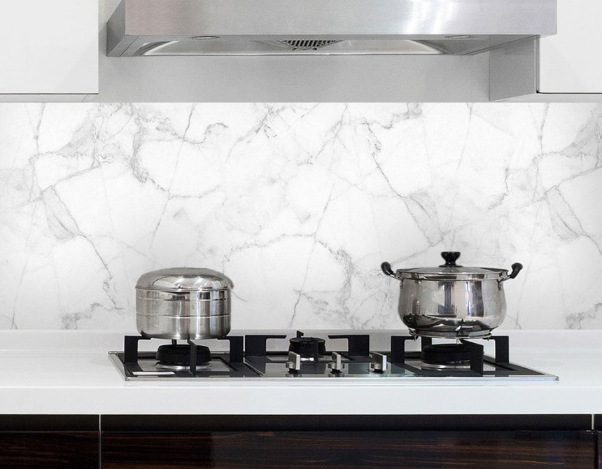 White Marble XL πλάτη προστασίας τοίχων κουζίνας και μπάνιου (67607)