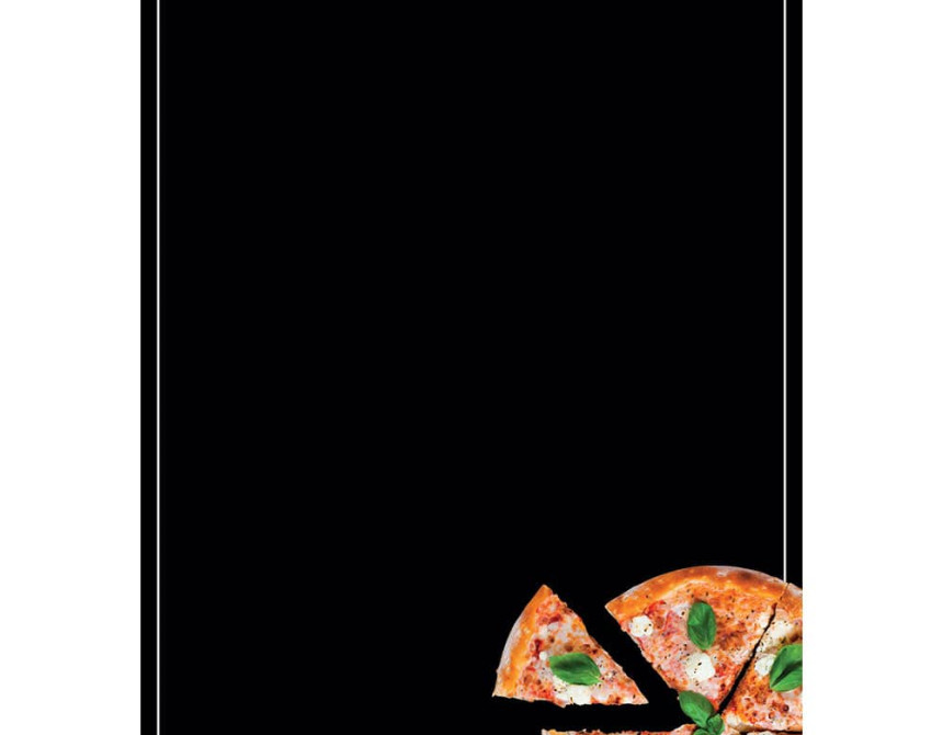 Pizza μαυροπίνακας αυτοκόλλητος L (72005)