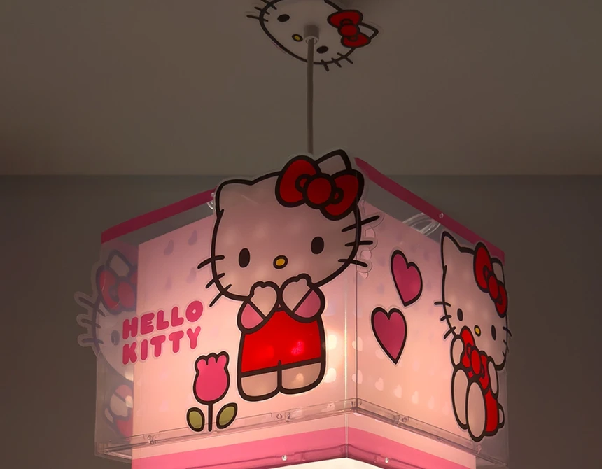 Hello Kitty κρεμαστό παιδικό φωτιστικό οροφής (73262)