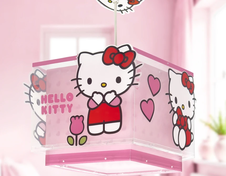 Hello Kitty κρεμαστό παιδικό φωτιστικό οροφής (73262)