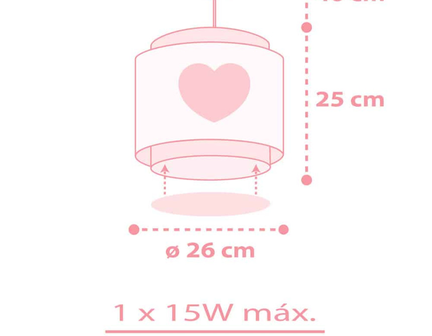 Baby Dreams Pink παιδικό φωτιστικό οροφής (76012MS)