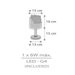 Snoopy παιδικό φωτιστικό κομοδίνου LED (76301)
