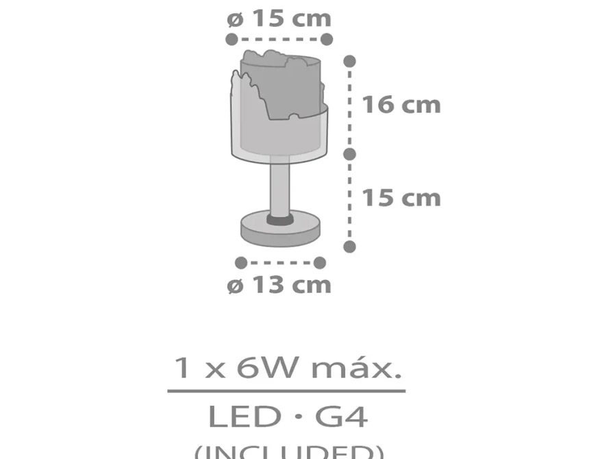 Snoopy παιδικό φωτιστικό κομοδίνου LED (76301)