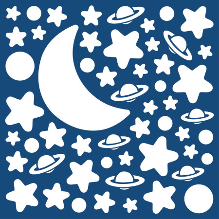 White Stars φωσφορίζοντα τοίχου M (79223)