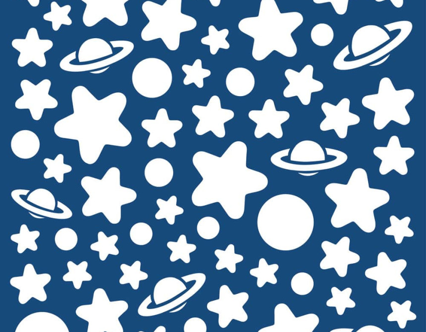 White Stars φωσφορίζοντα τοίχου M (79223)