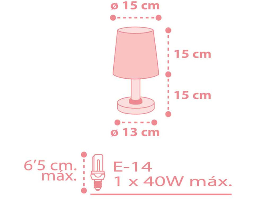 Starlight Pink κομοδίνου φωτιστικό (82211S)