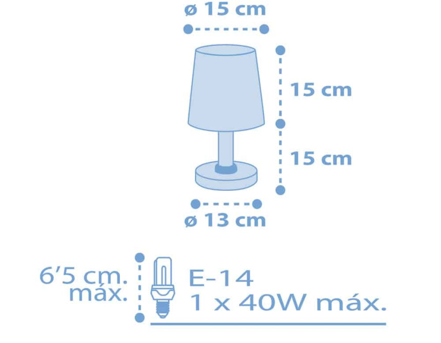 Starlight Blue κομοδίνου φωτιστικό (82211T)