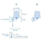 Starlight Blue απλίκα τοίχου (82219T)