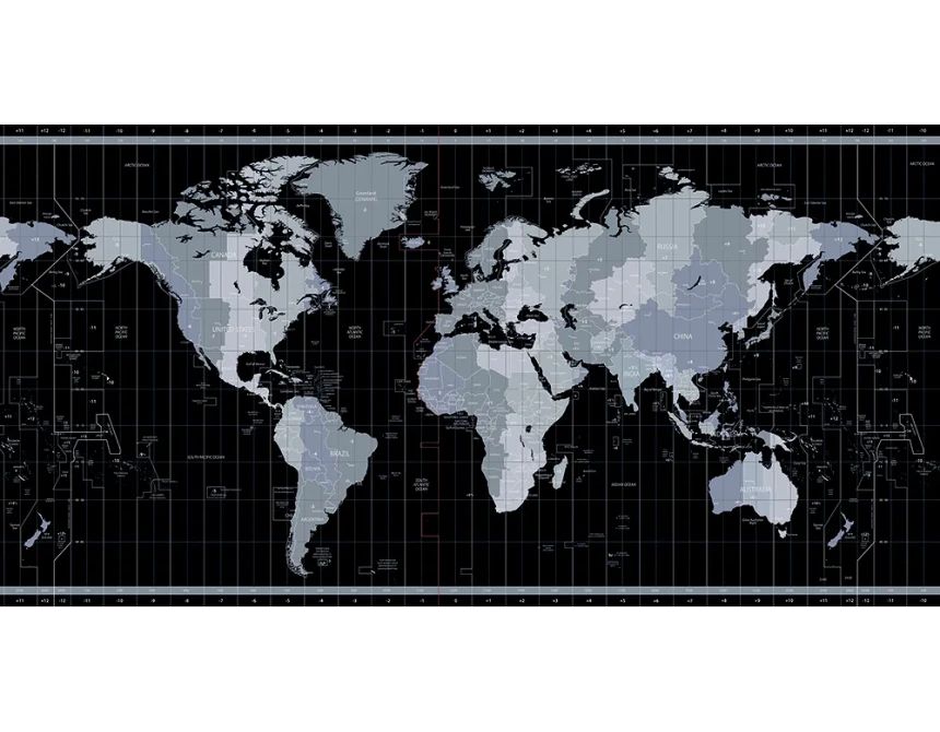 Black Map επιτραπέζιο πατάκι γραφείου (84117)