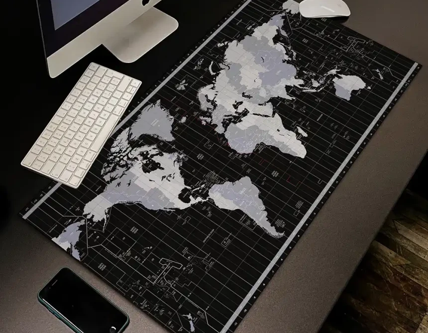 Black Map επιτραπέζιο πατάκι γραφείου (84117)