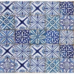 Light Blue Azulejos easy πάνελ προστασίας (87104)