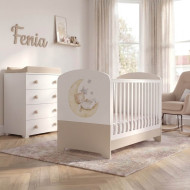 Βρεφικό κρεβατάκι Fenia διαιρούμενο Cappuccino
