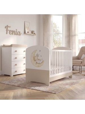 Βρεφικό κρεβατάκι Fenia διαιρούμενο Cappuccino