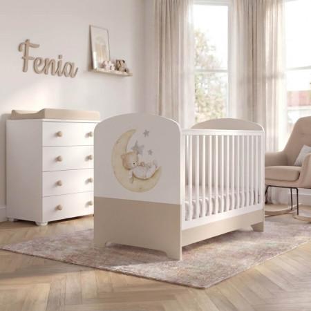 Βρεφικό κρεβατάκι Fenia διαιρούμενο Cappuccino