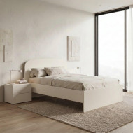 Ημίδιπλο Κρεβάτι Διώνη (για στρώμα 100x200cm) off white