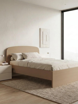 Ημίδιπλο Κρεβάτι Διώνη (για στρώμα 100x200cm) Cappuccino