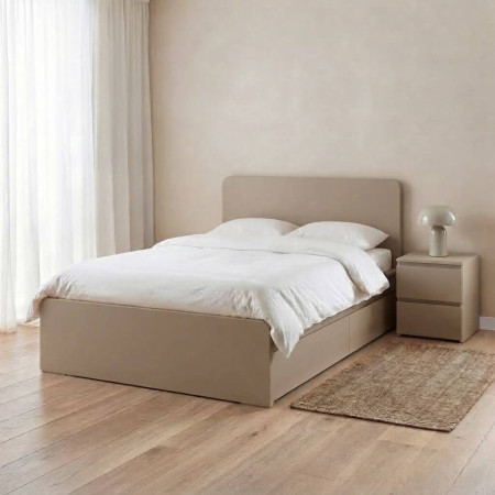 Ημίδιπλο Κρεβάτι NEST (για στρώμα 100x200cm) Cappuccino