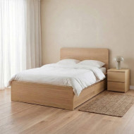 Ημίδιπλο Κρεβάτι NEST (για στρώμα 100x200cm) Φυσικό