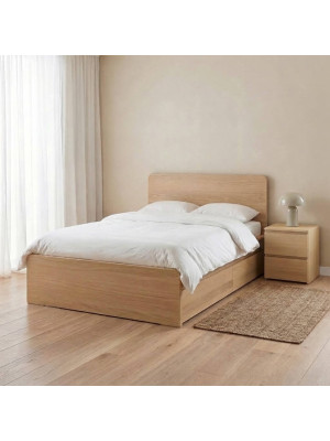 Ημίδιπλο Κρεβάτι NEST (για στρώμα 100x200cm) Φυσικό
