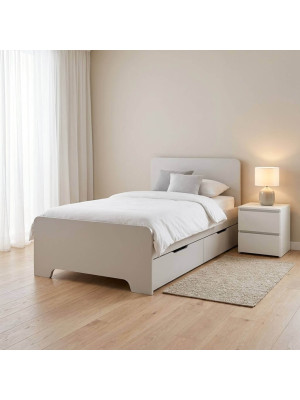 Κρεβάτι Ηλέκτρα Μονό Ξύλο για στρώμα 90x190cm