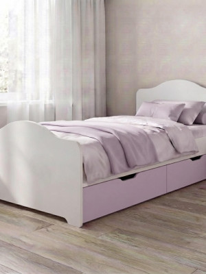 Κρεβάτι Καμέλια Μονό Ξύλο για στρώμα 90x190cm