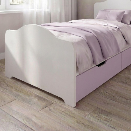 Κρεβάτι Καμέλια Μονό Ξύλο για στρώμα 90x190cm