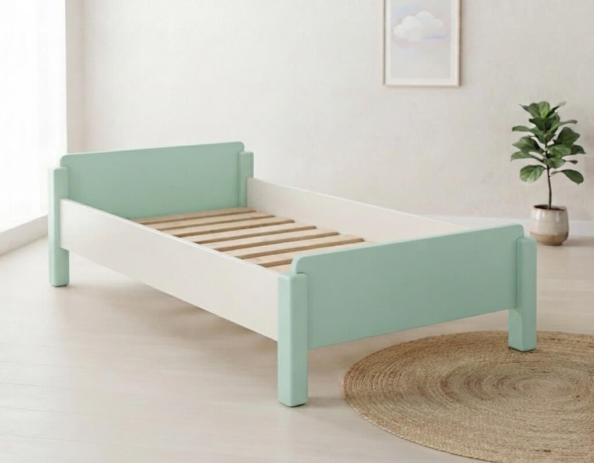 Κρεβάτι νηπίων στοιβαζόμενο για στρώμα 60x120cm Μπλε
