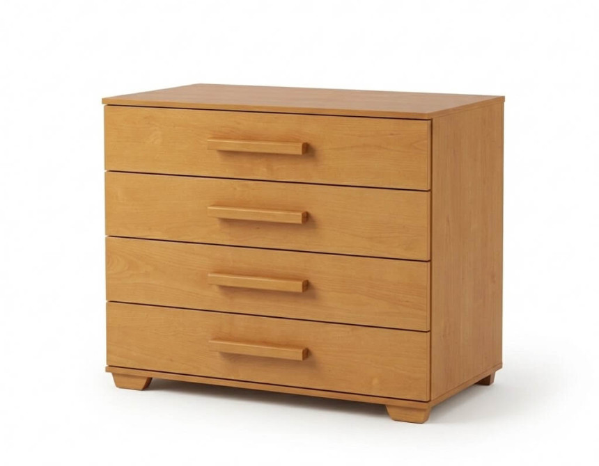 Συρταριέρα με 4 συρτάρια Barbara μελί107cmx53cmx86cm