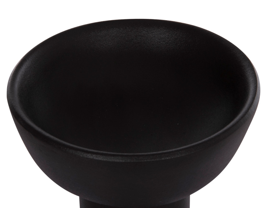 ΕΠΙΤΡΑΠΕΖΙΟ ΚΕΡΑΜΙΚΟ ΔΙΑΚΟΣΜΗΤΙΚΟ GLAΖΕ HM4603.02 ΜΑΥΡΟ ΜΑΤ Φ20.5x26.5Υεκ