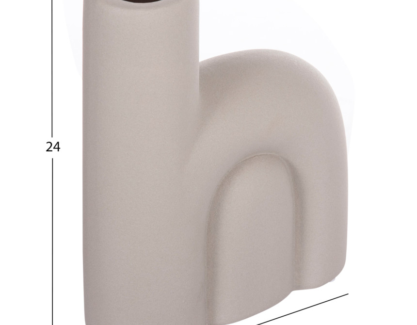 ΕΠΙΤΡΑΠΕΖΙΟ ΚΕΡΑΜΙΚΟ ΔΙΑΚΟΣΜΗΤΙΚΟ ARCON HM4640.03 ΓΚΡΙ ΜΑΤ 19,5x7x24,5Υεκ