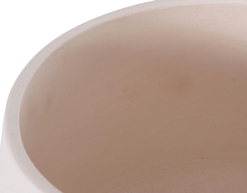 ΓΛΑΣΤΡΑ ΕΣ.ΧΩΡΟΥ FRELLO HM4674.02L ΛΕΥΚΟ FIBER CEMENT--TEAK ΒΑΣΗ 29x29x23,5Υεκ.