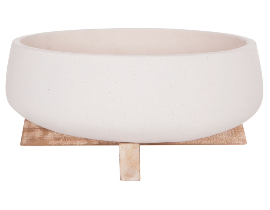 ΓΛΑΣΤΡΑ ΕΣ.ΧΩΡΟΥ FRELLO HM4674.02M ΛΕΥΚΟ FIBER CEMENT--TEAK ΒΑΣΗ 27x26,5x12Υεκ.