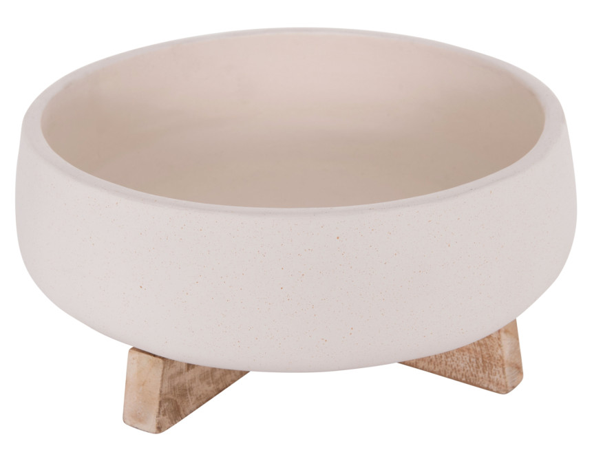 ΓΛΑΣΤΡΑ ΕΣ.ΧΩΡΟΥ FRELLO HM4674.02M ΛΕΥΚΟ FIBER CEMENT--TEAK ΒΑΣΗ 27x26,5x12Υεκ.