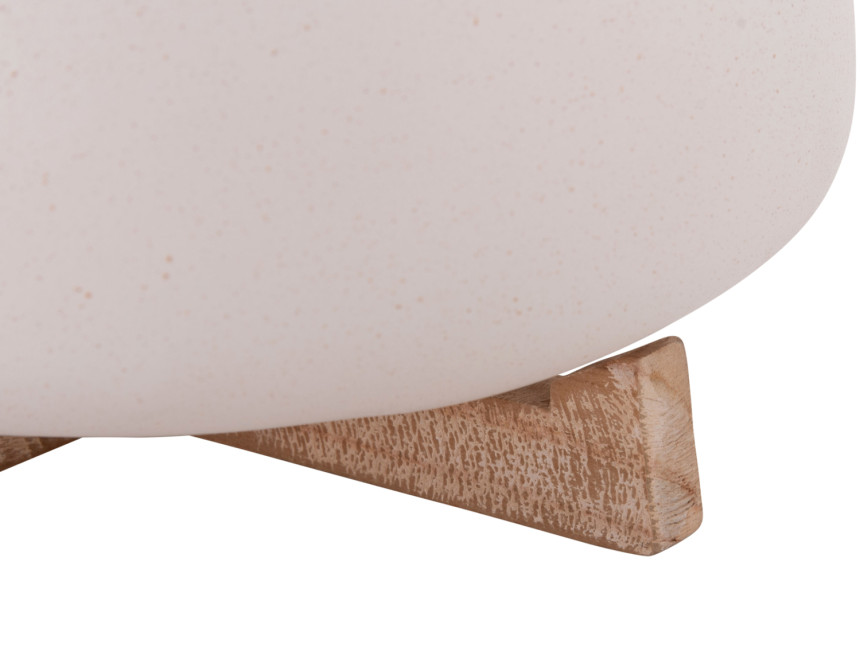 ΓΛΑΣΤΡΑ ΕΣ.ΧΩΡΟΥ FRELLO HM4674.02M ΛΕΥΚΟ FIBER CEMENT--TEAK ΒΑΣΗ 27x26,5x12Υεκ.