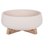 ΓΛΑΣΤΡΑ ΕΣ.ΧΩΡΟΥ FRELLO HM4674.02M ΛΕΥΚΟ FIBER CEMENT--TEAK ΒΑΣΗ 27x26,5x12Υεκ.