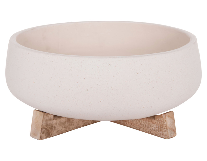 ΓΛΑΣΤΡΑ ΕΣ.ΧΩΡΟΥ FRELLO HM4674.02M ΛΕΥΚΟ FIBER CEMENT--TEAK ΒΑΣΗ 27x26,5x12Υεκ.