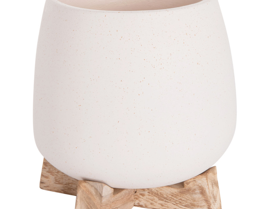ΓΛΑΣΤΡΑ ΕΣ.ΧΩΡΟΥ FRELLO HM4674.02S ΛΕΥΚΟ FIBER CEMENT--TEAK ΒΑΣΗ 14,5x14,5x16Υεκ.