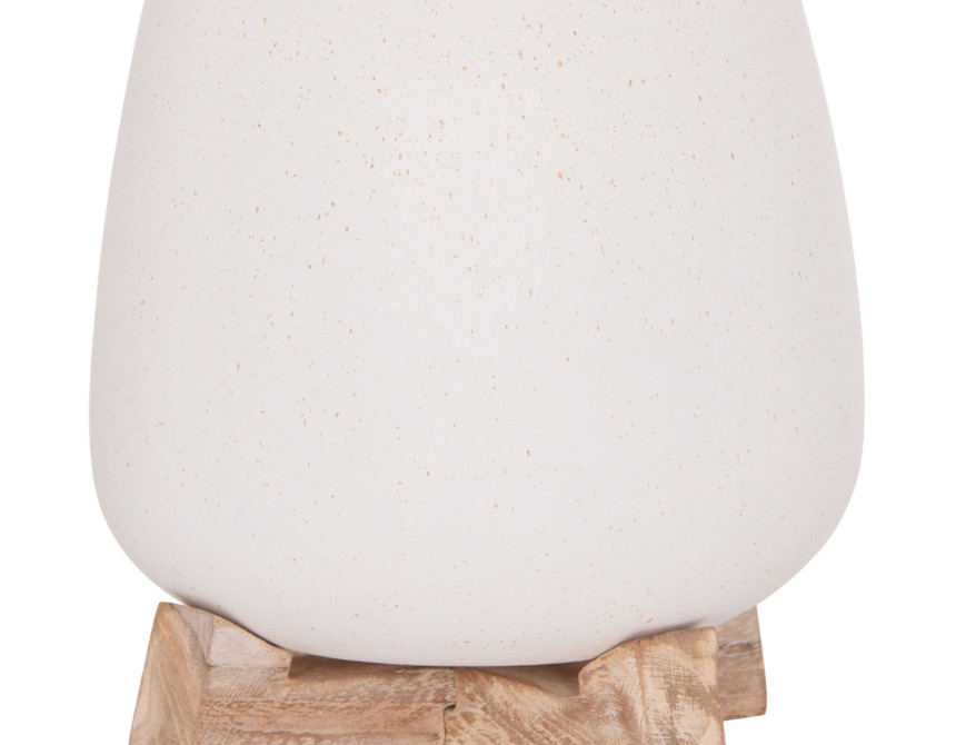 ΓΛΑΣΤΡΑ ΕΣ.ΧΩΡΟΥ FRELLO HM4674.02S ΛΕΥΚΟ FIBER CEMENT--TEAK ΒΑΣΗ 14,5x14,5x16Υεκ.