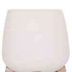 ΓΛΑΣΤΡΑ ΕΣ.ΧΩΡΟΥ FRELLO HM4674.02S ΛΕΥΚΟ FIBER CEMENT--TEAK ΒΑΣΗ 14,5x14,5x16Υεκ.