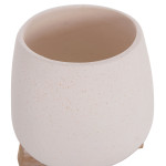 ΓΛΑΣΤΡΑ ΕΣ.ΧΩΡΟΥ FRELLO HM4674.02S ΛΕΥΚΟ FIBER CEMENT--TEAK ΒΑΣΗ 14,5x14,5x16Υεκ.
