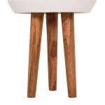 ΓΛΑΣΤΡΑ ΕΣΩΤ.ΧΩΡΟΥ QUAN HM4680.02L FIBER CEMENT ΛΕΥΚΟ--ΒΑΣΗ TEAK Φ40x85Υεκ