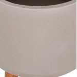 ΓΛΑΣΤΡΑ ΕΣΩΤ.ΧΩΡΟΥ QUAN HM4680.03L FIBER CEMENT ΓΚΡΙ--ΒΑΣΗ TEAK Φ38x62Υεκ