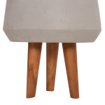 ΓΛΑΣΤΡΑ ΕΣΩΤ.ΧΩΡΟΥ QUAN HM4680.03M FIBER CEMENT ΓΚΡΙ--ΒΑΣΗ TEAK Φ35x50Υεκ