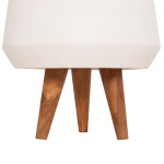 ΓΛΑΣΤΡΑ ΕΣΩΤ.ΧΩΡΟΥ QUAN HM4680.02S FIBER CEMENT ΛΕΥΚΟ--ΒΑΣΗ TEAK Φ40x50Υεκ