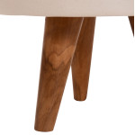 ΓΛΑΣΤΡΑ ΕΣΩΤ.ΧΩΡΟΥ QUAN HM4680.02S FIBER CEMENT ΛΕΥΚΟ--ΒΑΣΗ TEAK Φ40x50Υεκ