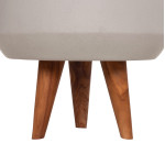ΓΛΑΣΤΡΑ ΕΣΩΤ.ΧΩΡΟΥ QUAN HM4680.03S FIBER CEMENT ΓΚΡΙ--ΒΑΣΗ TEAK Φ40x50Υεκ