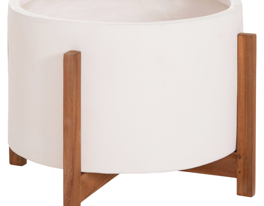 ΓΛΑΣΤΡΑ ΕΣΩΤ.ΧΩΡΟΥ HOFF HM4682.02L FIBER CEMENT ΛΕΥΚΟ-TEAK ΒΑΣΗ Φ50x35Υεκ